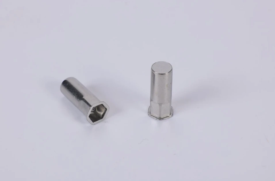 Okukendeeza ku mutwe Ekitundu Hex Omubiri Close End Rivet Nut